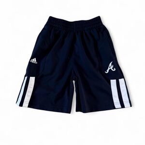 Adidas Atlanta Braves Navy Blue Shorts - Boys Size M (5/6) MLB